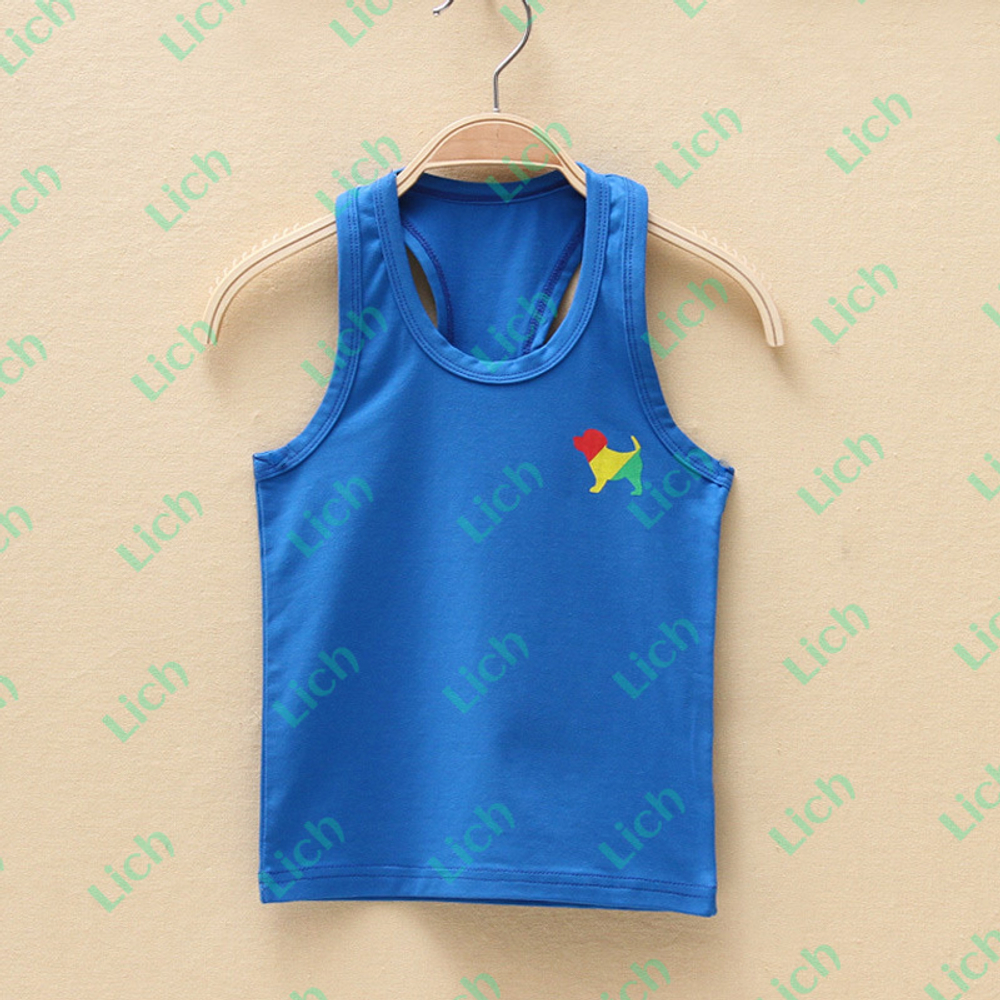 Майка-борцовка детская с принтом собаки