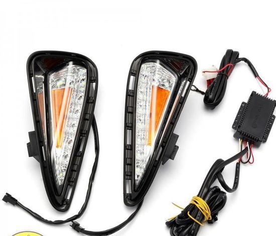 Дневные ходовые огни Тойота Камри V55 2015-2016 V13 type