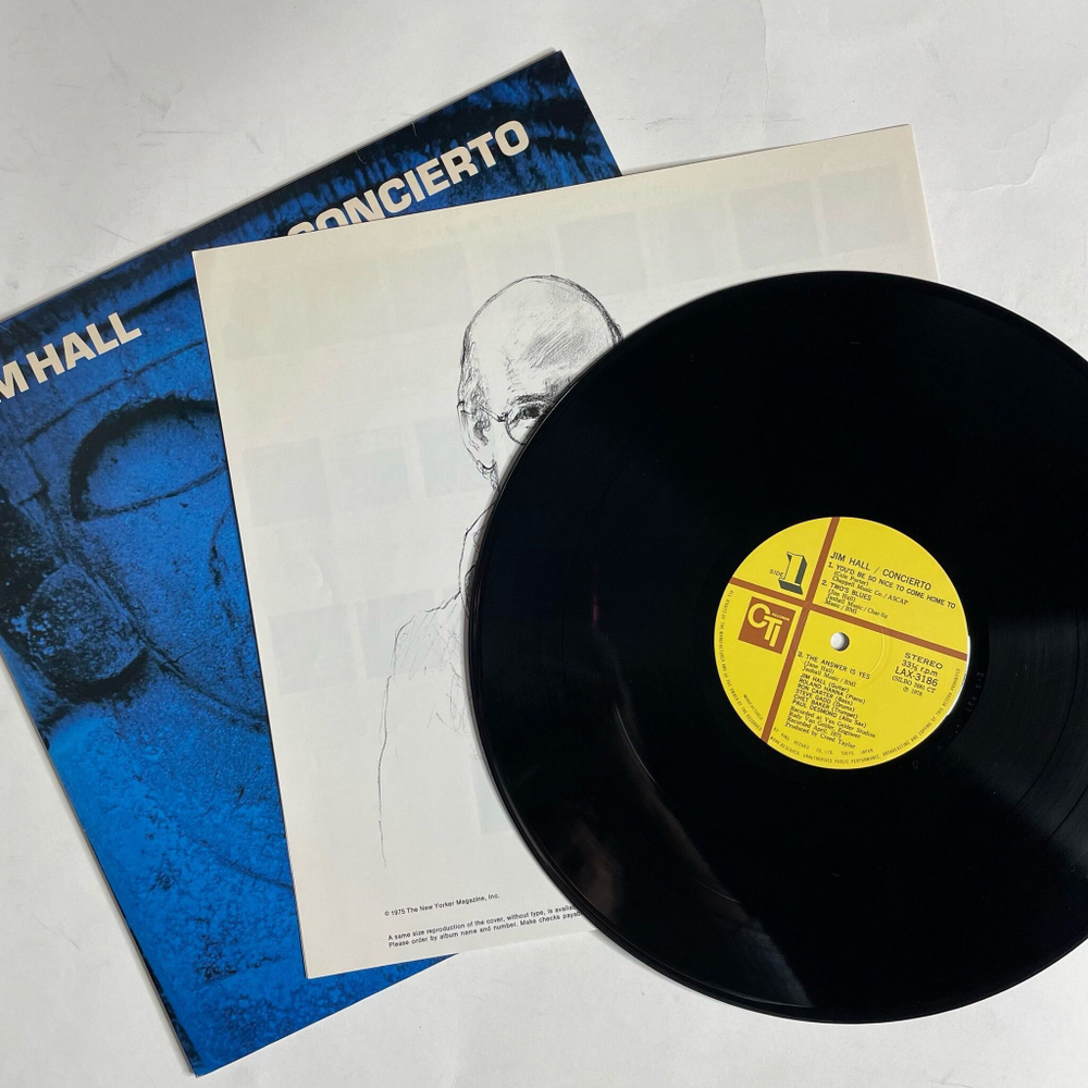 Винтажная виниловая пластинка LP Jim Hall Concierto (Japan 1978) (No Obi)