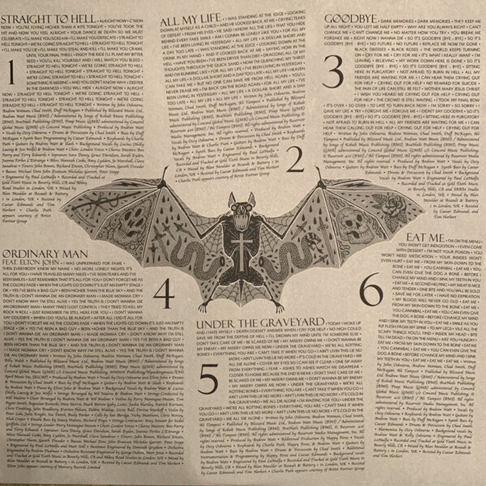 Ozzy Osbourne. Ordinary Man (LP) 2020 Оззи Осборн