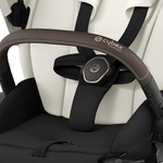 Коляска Cybex Priam IV Rosegold complete Cloud G Moon Black Plus Base G 3 в 1 Off White