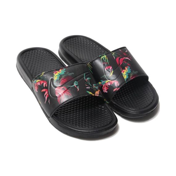 Nike Benassi Slip 'Black Red Green'