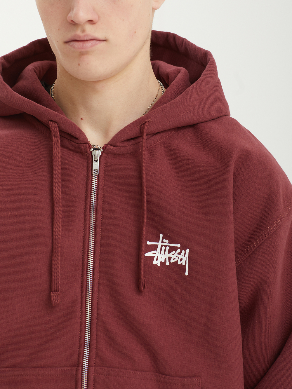 Мужская Толстовка Basic Stussy Zip