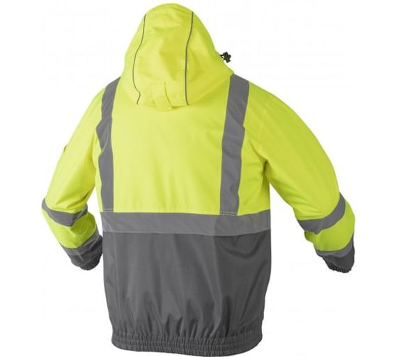 Куртка сигнальная с капюшоном водостойкая желтая NIMS Högert, арт. HT5K246