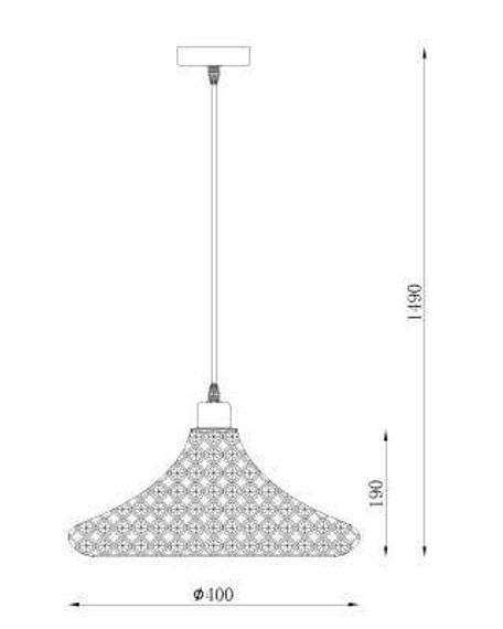 Подвесной светильник Lucide Ayla 02304/40/60