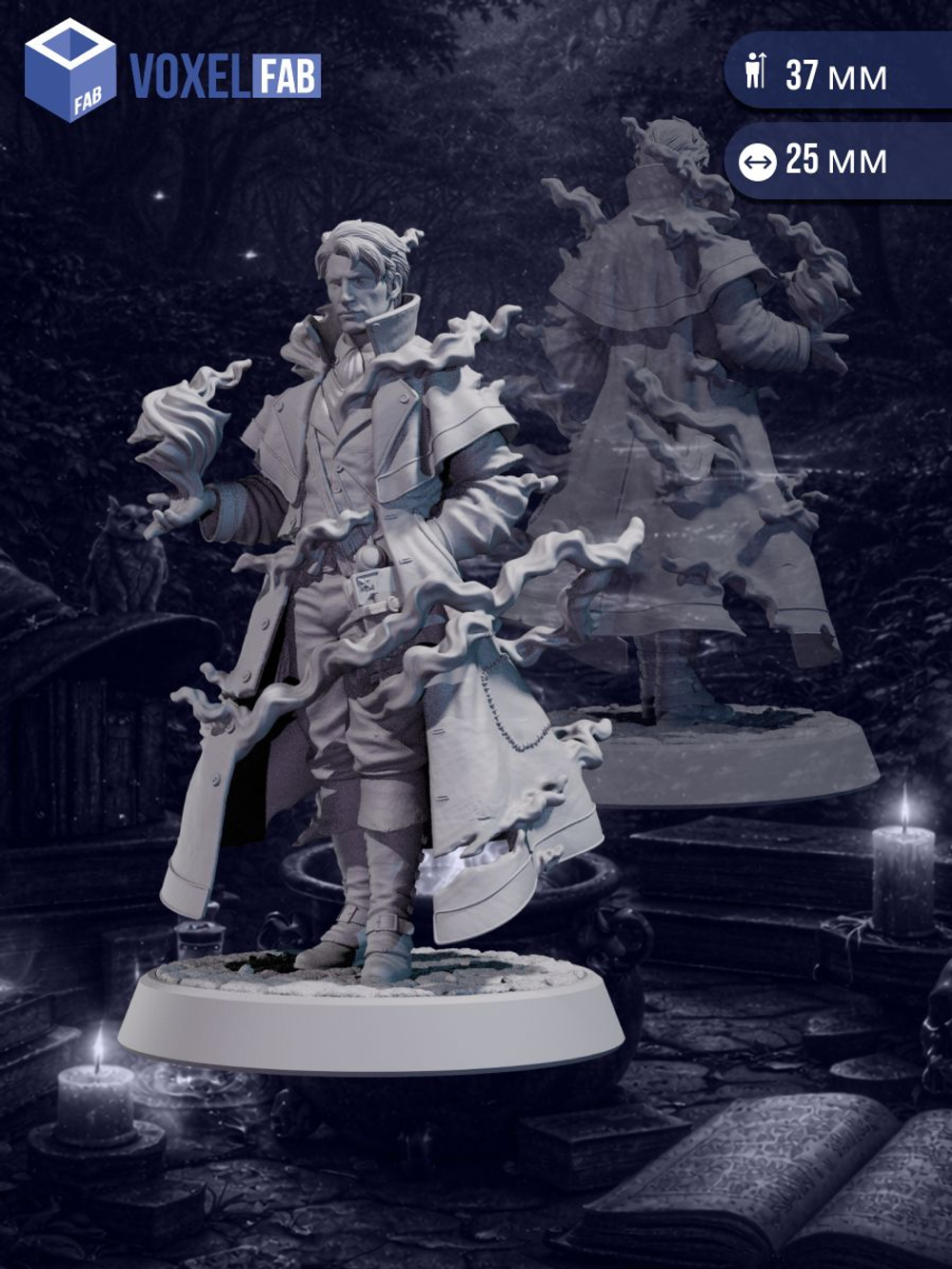 Маг Заклинатель эфира миниатюры для настольных игр РНИ, ДнД