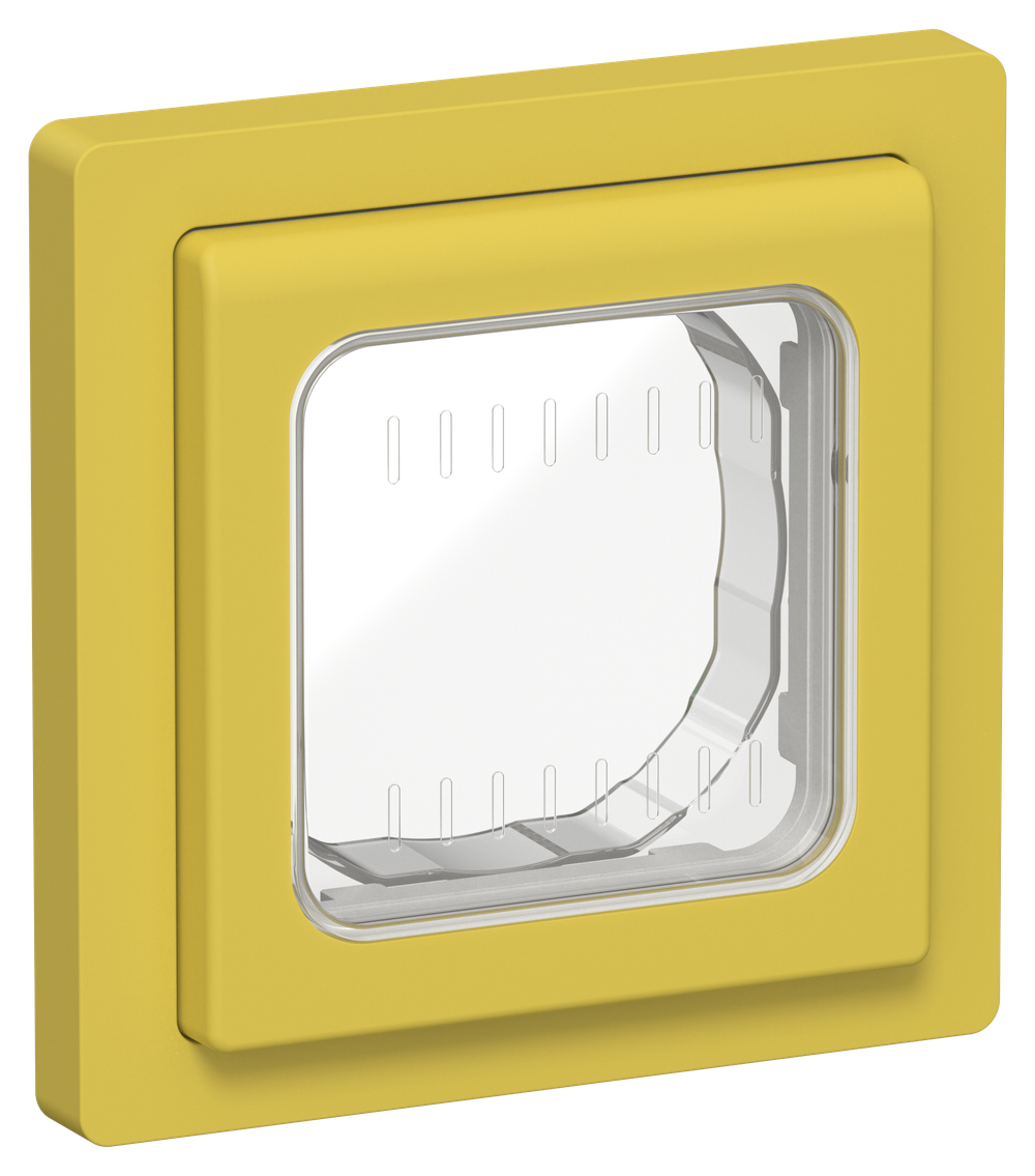 FLITE Рамка 1-местная IP55 Рпро-1-55-ФлЖК желтый карри IEK