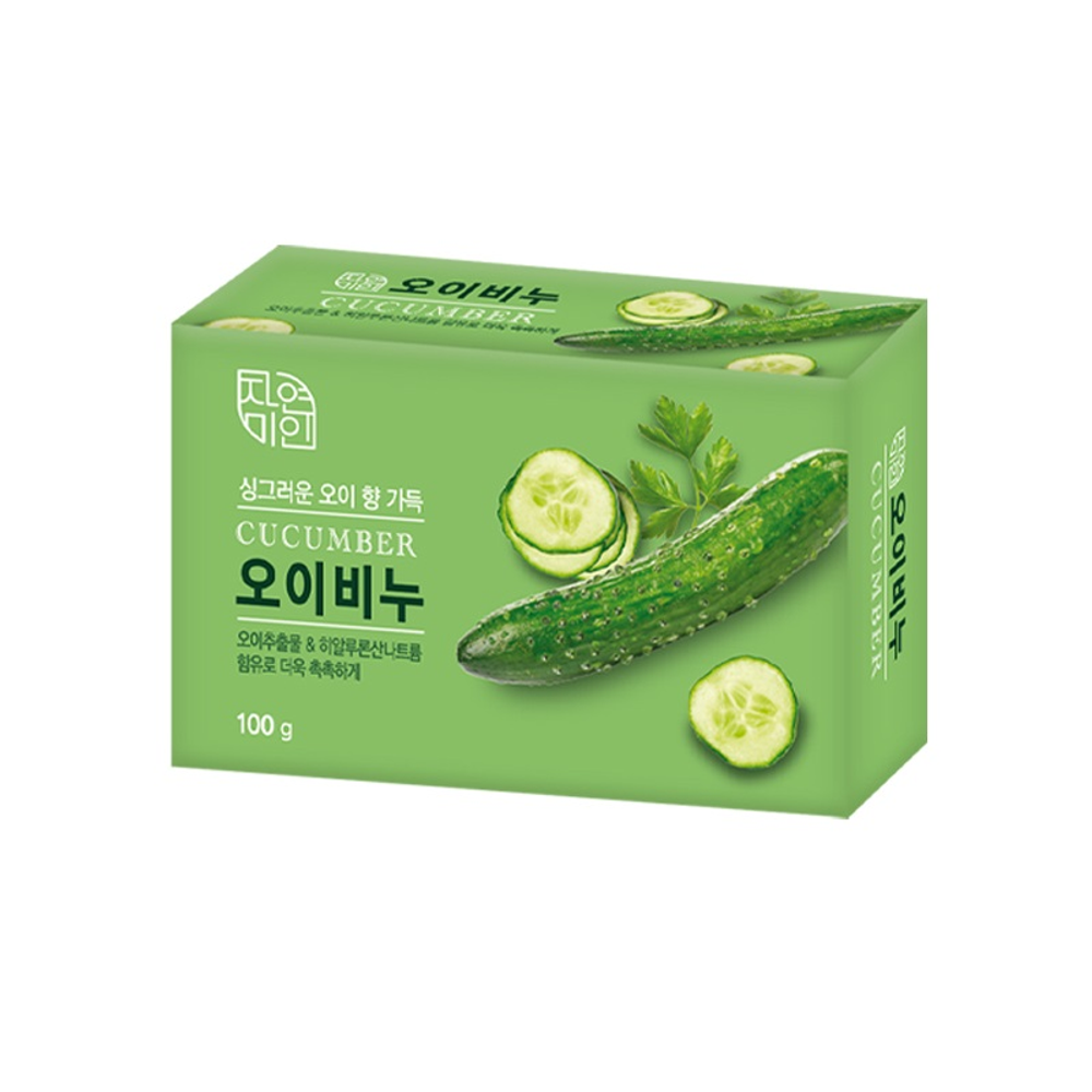 [Mukunghwa] Moisture Cucumber Soap - Огуречное мыло, 100 гр