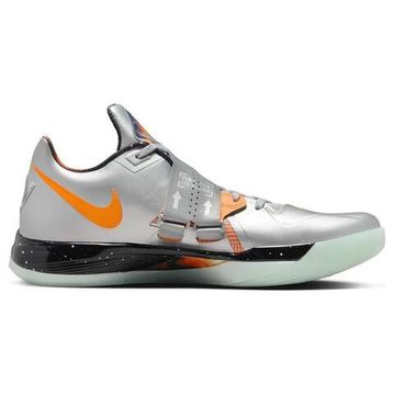 NIKE KD 4 Баскетбольные кроссовки Низки Черно-серебристые Мужские
