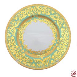 Набор тарелок Falkenporzellan Natalia seladon gold 28.5 см(6 шт)