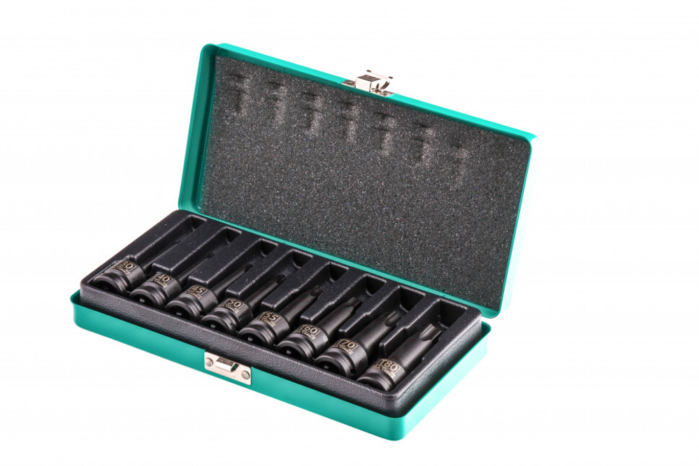 Набор ударных торцевых головок Torx 1/2", в кейсе, 8 шт. Stels