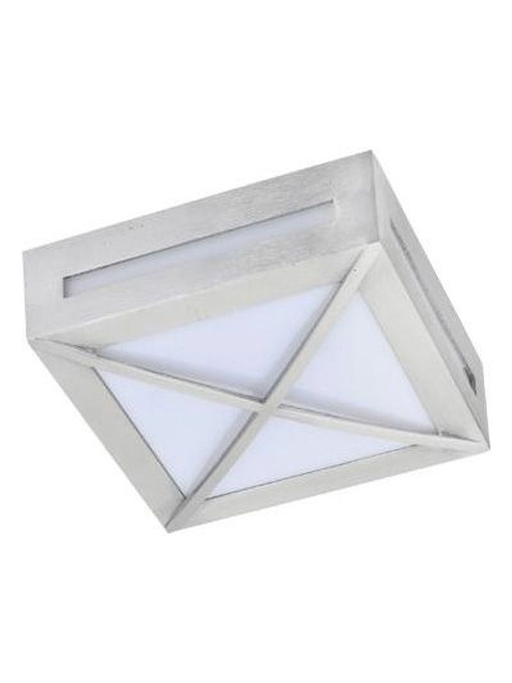 Светильник Ecola 3083W GX53 220В 10Вт Квадрат с решеткой IP65 Cерый