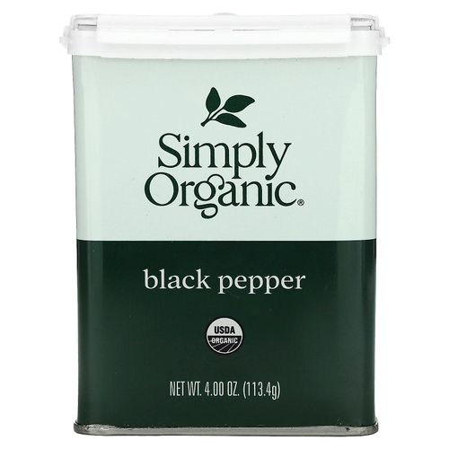 Simply Organic, черный перец, 113,4 г (4 унции)