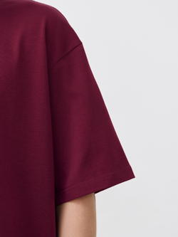 Футболка плотная (вишневый)