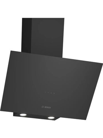Вытяжка BOSCH DWK64PJ60T, отвод, циркуляция, сенсорное управление, светодиодное освещение, 69 дБ, чёрная