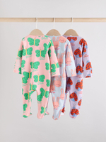 Комбинезон / Cлип для малышей Next F13-408, 3 шт., Розовый, Сиреневый