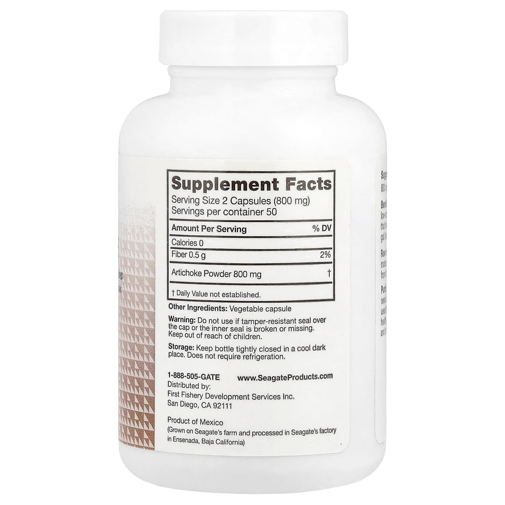 Seagate, Артишок, 400 мг, 100 растительных капсул