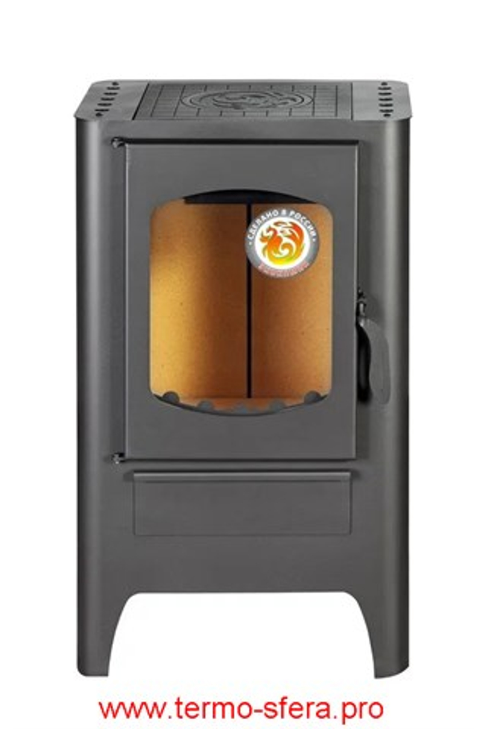 Печь-камин БАВАРИЯ ЭКО с плитой одна конфорка