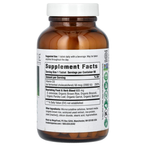 Innate Response Formulas, витамин D3, 50 мкг (2000 МЕ), 90 таблеток