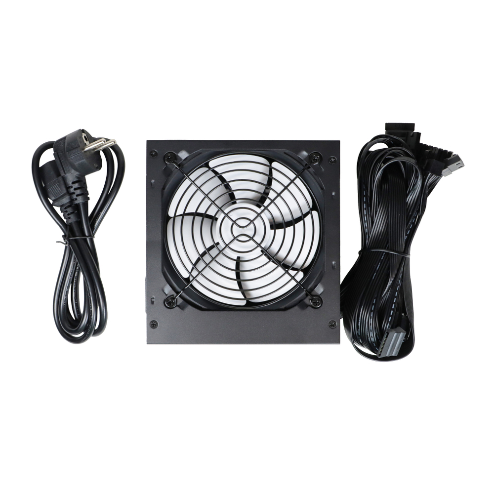 Блок питания ATX TESLA Q600, 600W, 80+Bronze, Bulk, PPFC, 1x4+4pin, 2x6+2PIN, 6xSATA, 3xMOLEX, 1xFDD (TS-Q600)