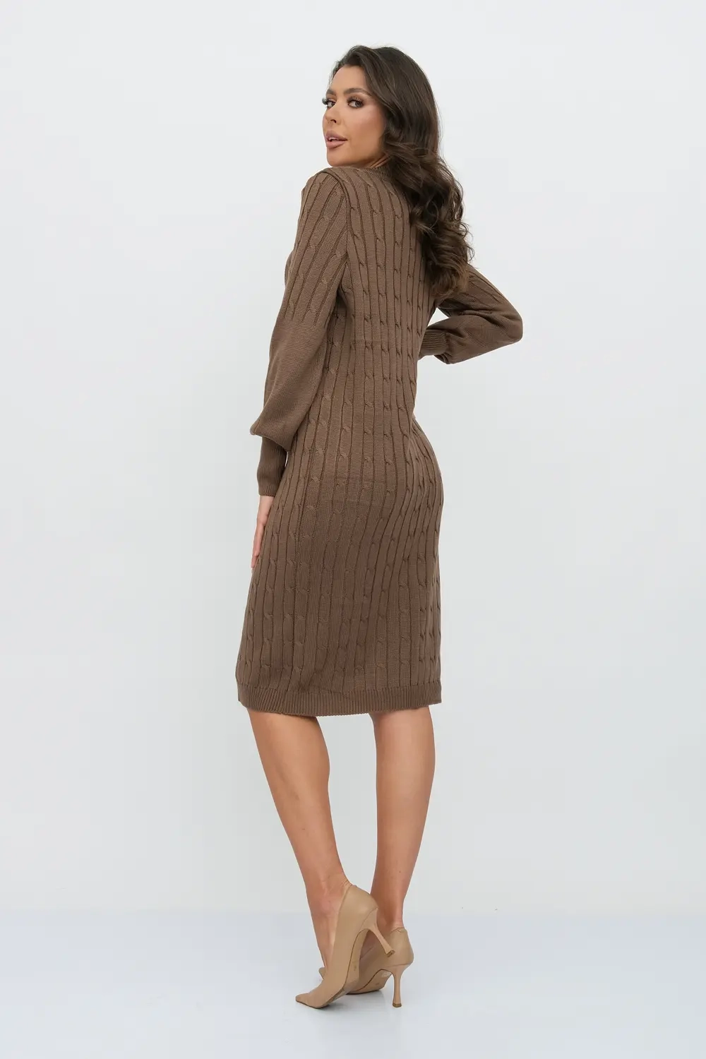 Платье М 2991/кофе