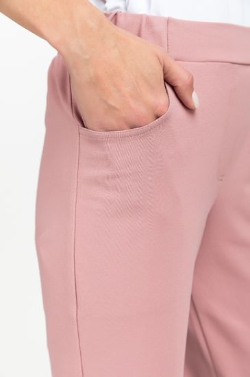 Брюки женские повседневные укороченные с карманами Лори B1170-O31,розовый