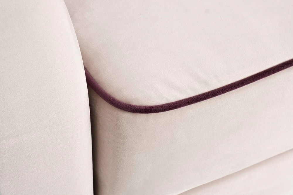 Диван трехместный Mores(K) Garda Decor MORES(K)-2K-КРЕМ-Bel09+Vel35