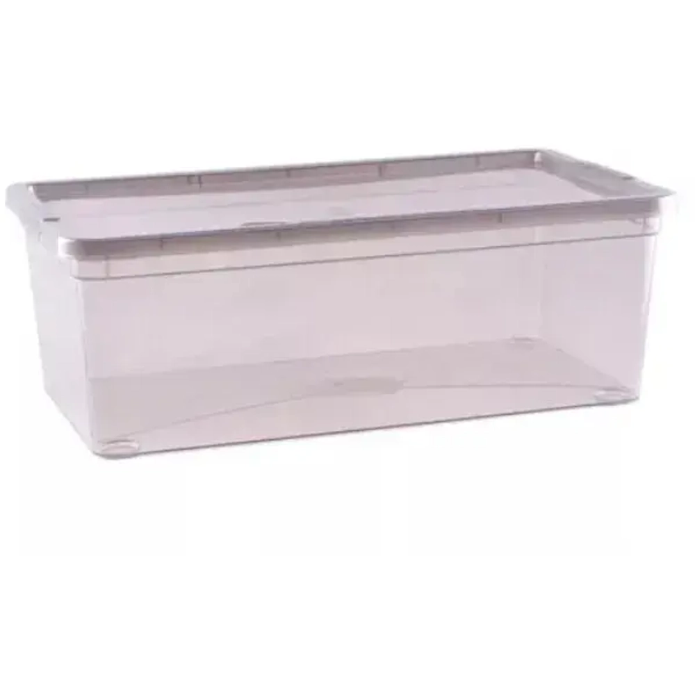 Контейнер универсальный с крышкой для хранения «MYSTERY», прозрачный, 34*19*12см, 5.5л