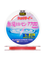 Флюорокарбоновая леска для рыбалки Duel Pink Fluorocarbon Fish Cannot See, 0,205 мм, 30 м, 3 кг, розовый