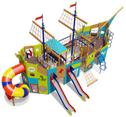 Игровой комплекс Летучий Голландец 07111 для детей 6-12 лет для уличной площадки