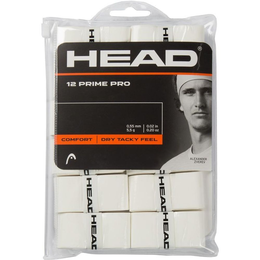 Теннисные намотки Head Prime Pro white 12P