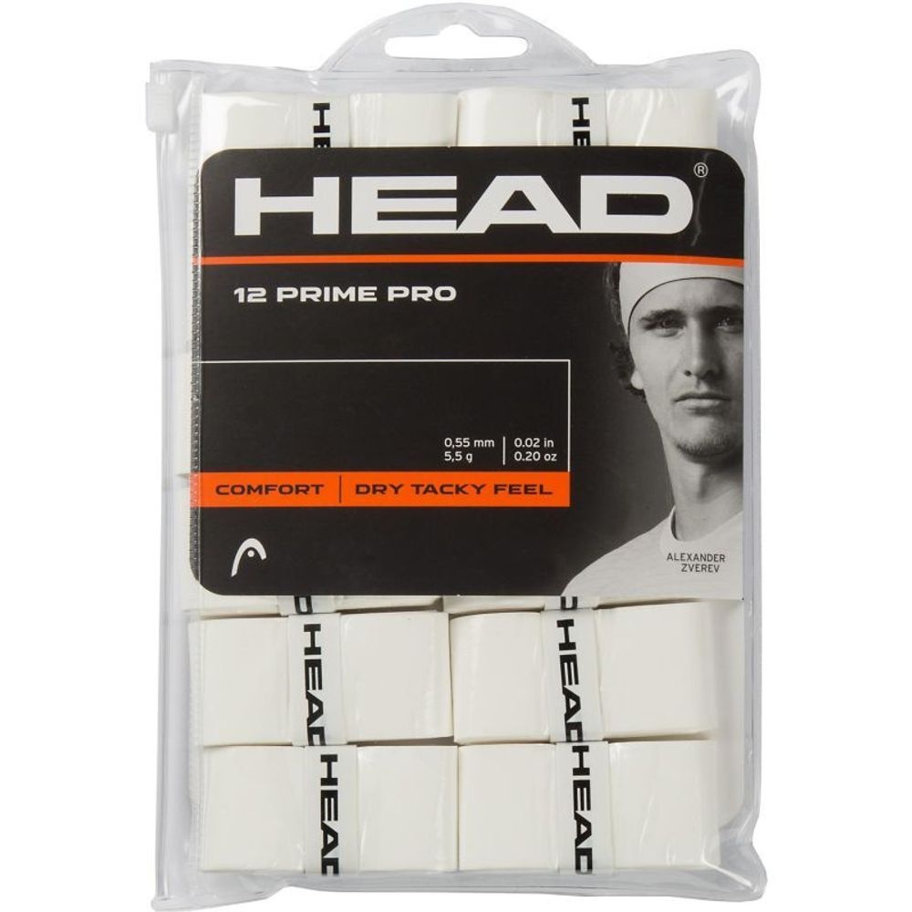 Теннисные намотки Head Prime Pro white 12P