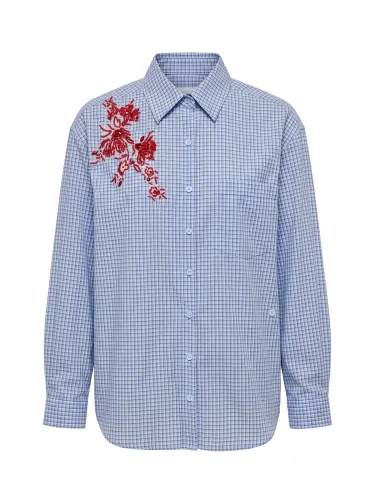 Рубашка АУРА, голубой