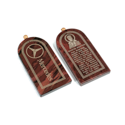 Авто-брелок "Мерседес" обсидиан