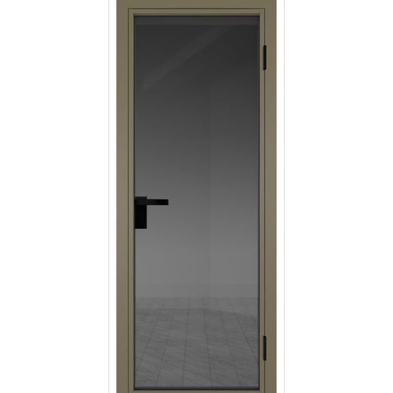 Межкомнатная дверь алюминиевая Profil Doors 1AG шампань остеклённая