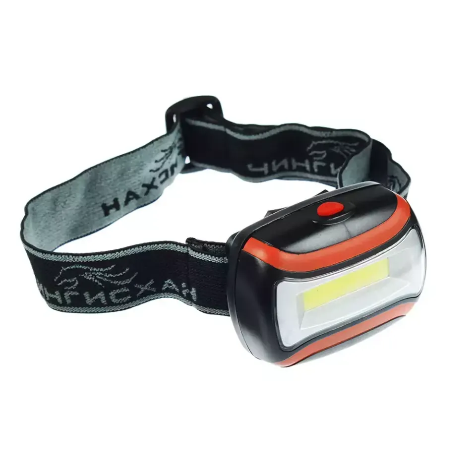 Фонарь налобный ЧИНГИСХАН 3Вт COB LED, 3xAAA