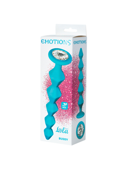 Lola games Emotions Buddy Turquoise - Анальная ёлочка со стразом