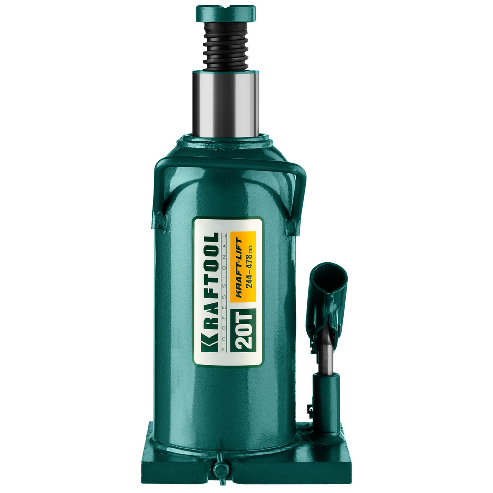 KRAFTOOL KRAFT-LIFT, 20 т, 244 - 478 мм, бутылочный гидравлический домкрат (43462-20)