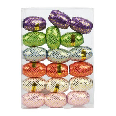 Лента упаковочная 5мм 10м 6 цветов 18шт кор