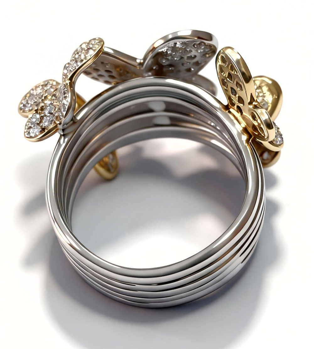 Ювелирное кольцо из серебра 925 пробы,вставка фианиты.Размер 16.5