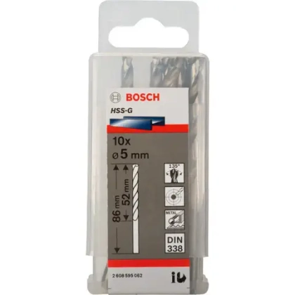 Сверло по металлу HSS-G 5,5 мм BOSCH 2608595064
