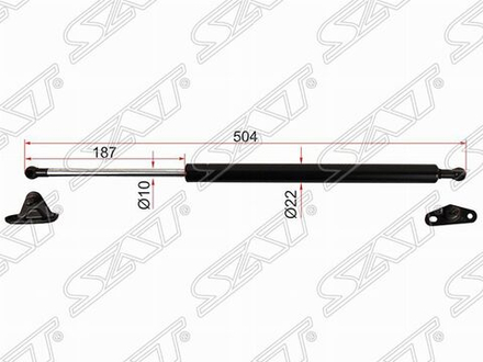 Амортизатор багажника SAT ST-68950-49225 TY Harrier RX330 03- L/R