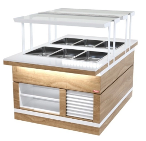 Прилавок холодильный сдвоенный REFETTORIO ШС Filin RBN23CST-КК