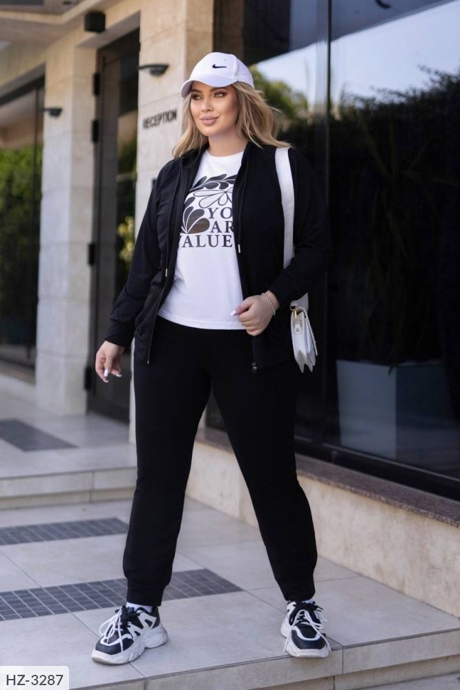 Костюм тройка HZ-3287 Фабрика Моды