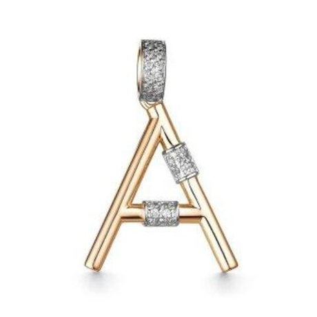 Подвеска из золота с фианитами