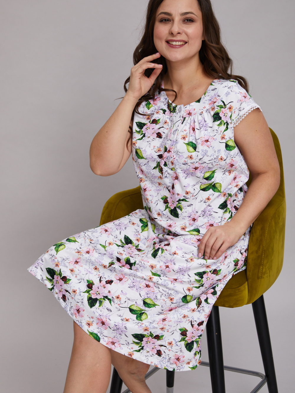 Ночная сорочка С-007/яблоневый