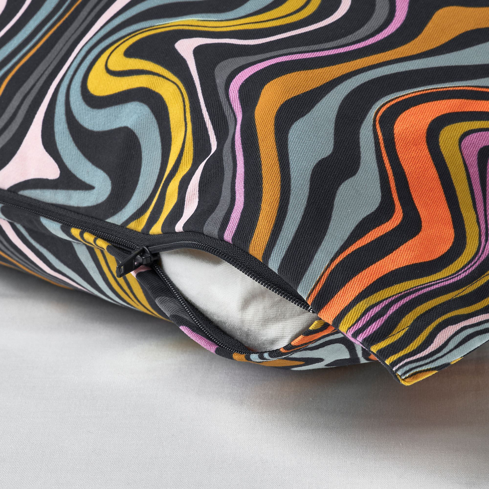 Чехол на подушку IKEA KLIPPNEJLIKA, Разноцветный, 40x58 см