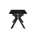 Стол раскладной Bridge (120+30+30), керамика матовая Black Gold