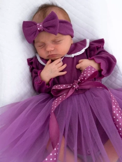 Платье-боди для новорожденной