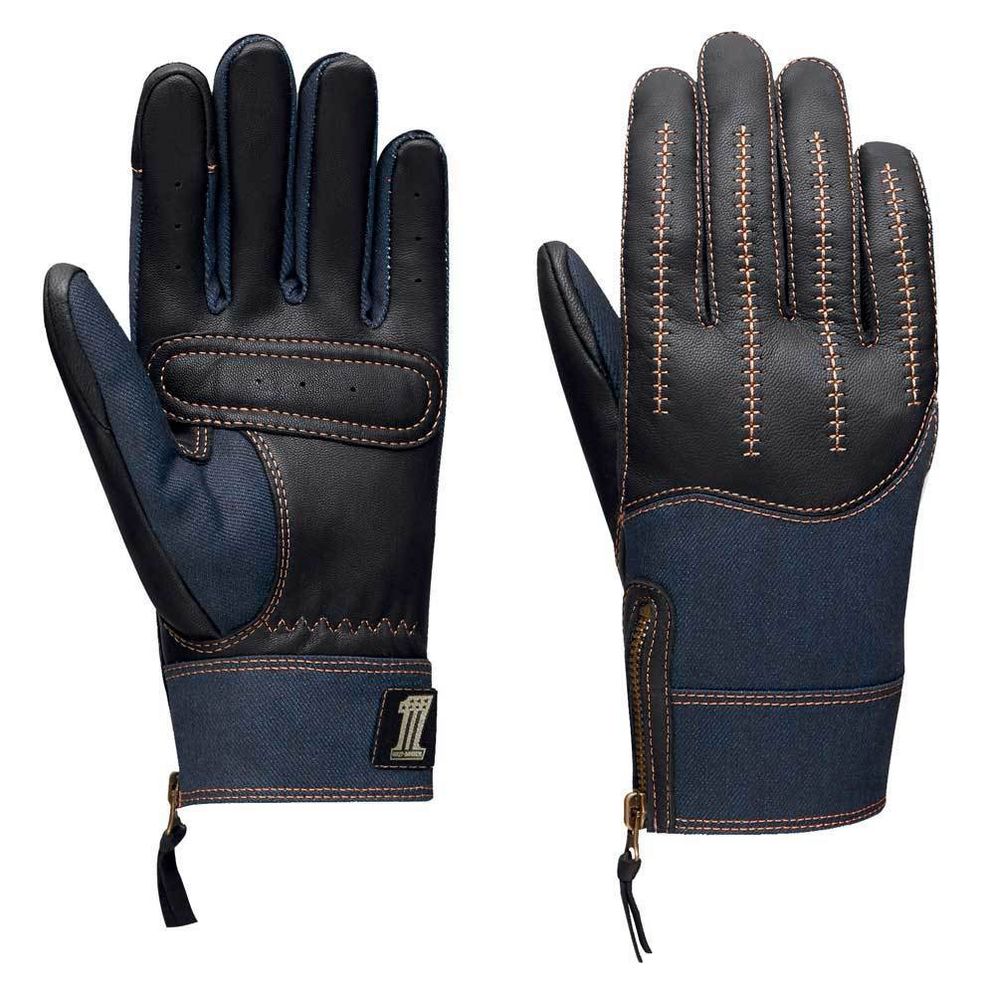 Перчатки Arterial Leather &amp; Denim Gloves Harley-Davidson